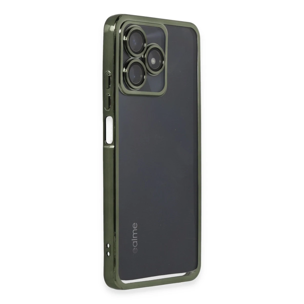 Realme C53 Kılıf Razer Lensli Silikon - Yeşil