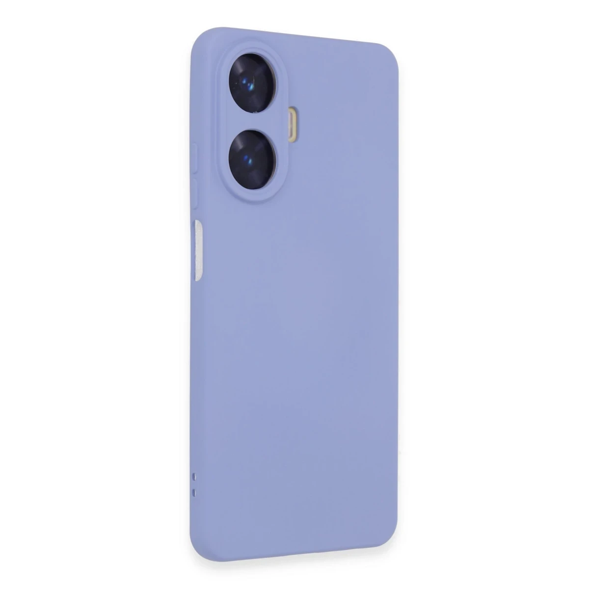 Realme C55 Kılıf Nano içi Kadife Silikon - Lila