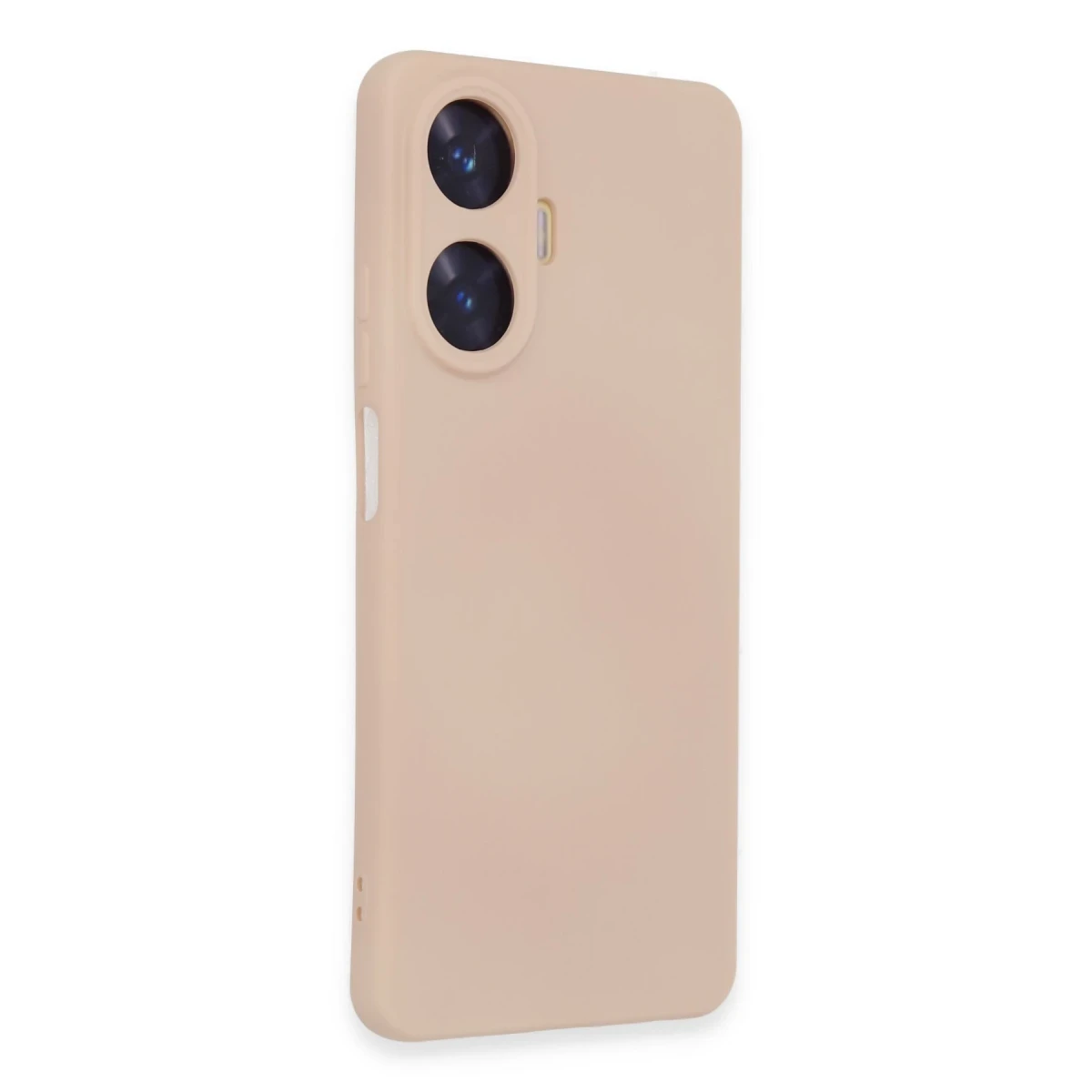 Realme C55 Kılıf Nano içi Kadife Silikon - Pudra