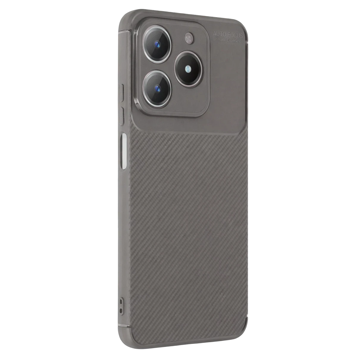 Realme C61 Kılıf Auto Focus Karbon Kapak - Gri