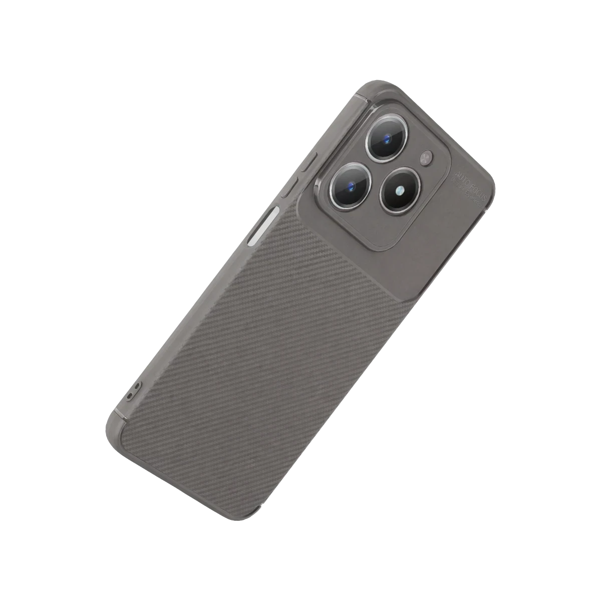 Realme C61 Kılıf Auto Focus Karbon Kapak - Gri