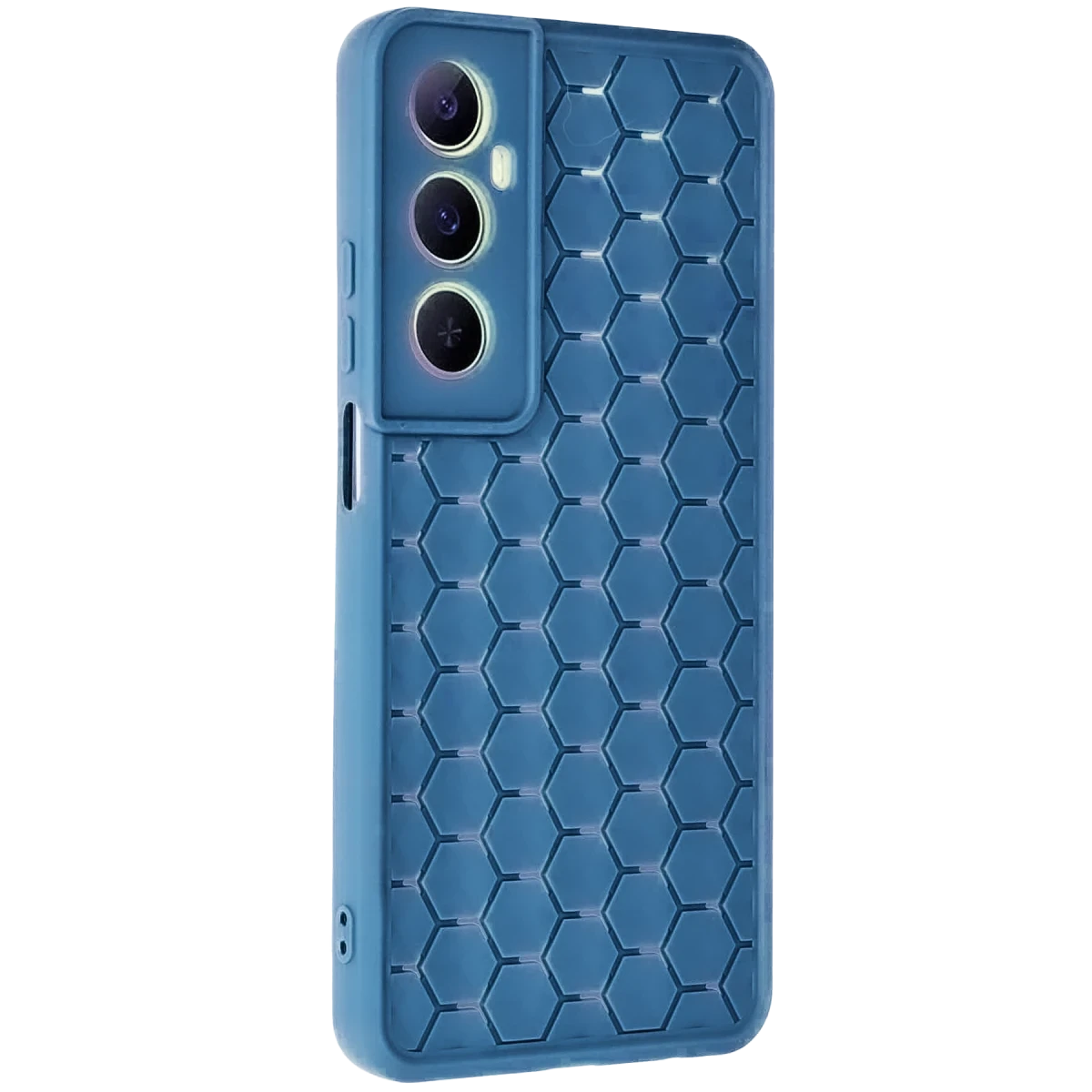 Realme C65 Kılıf Petek Silikon Kapak - Mavi