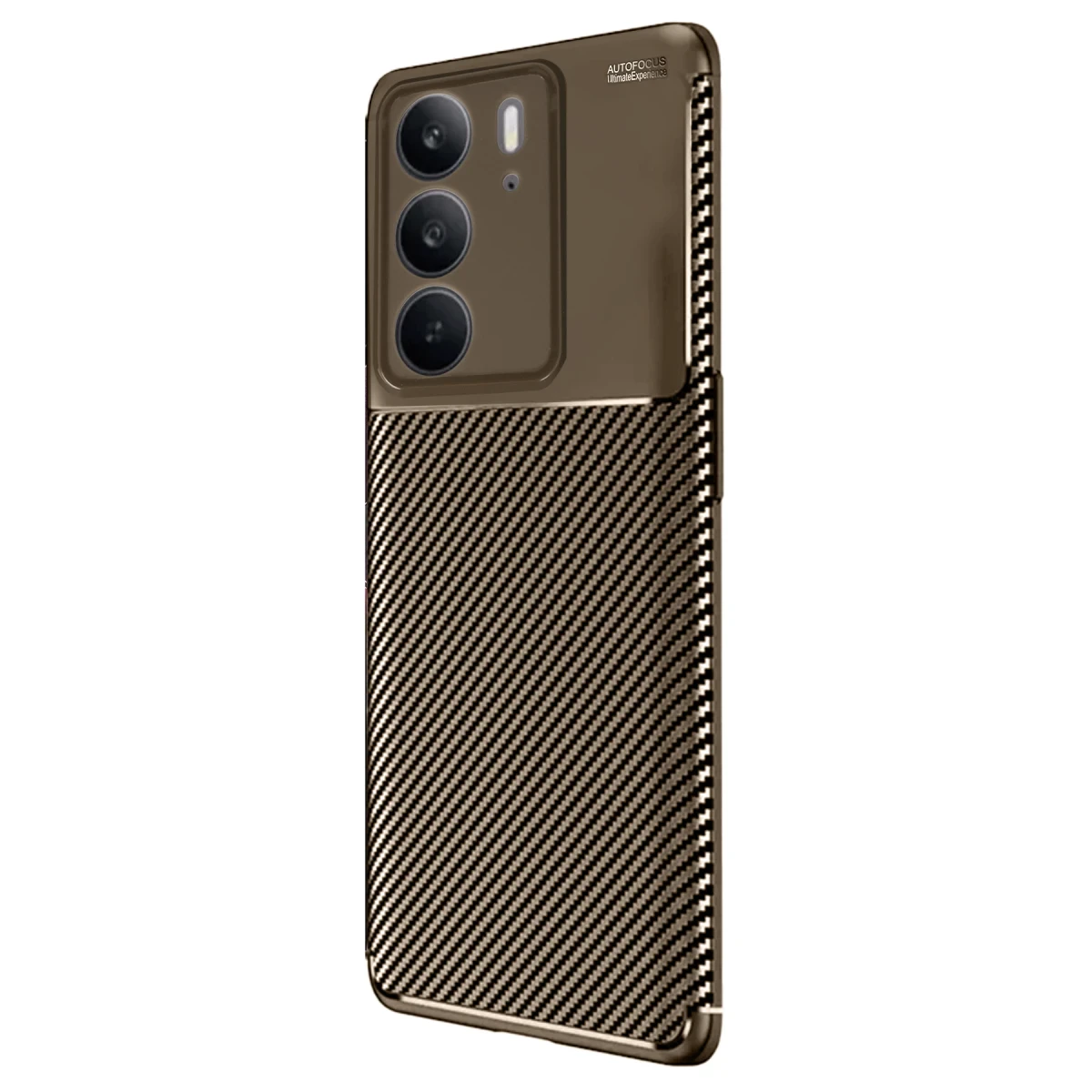 Realme C75 4G Auto Focus Karbon Kapak - Kahverengi