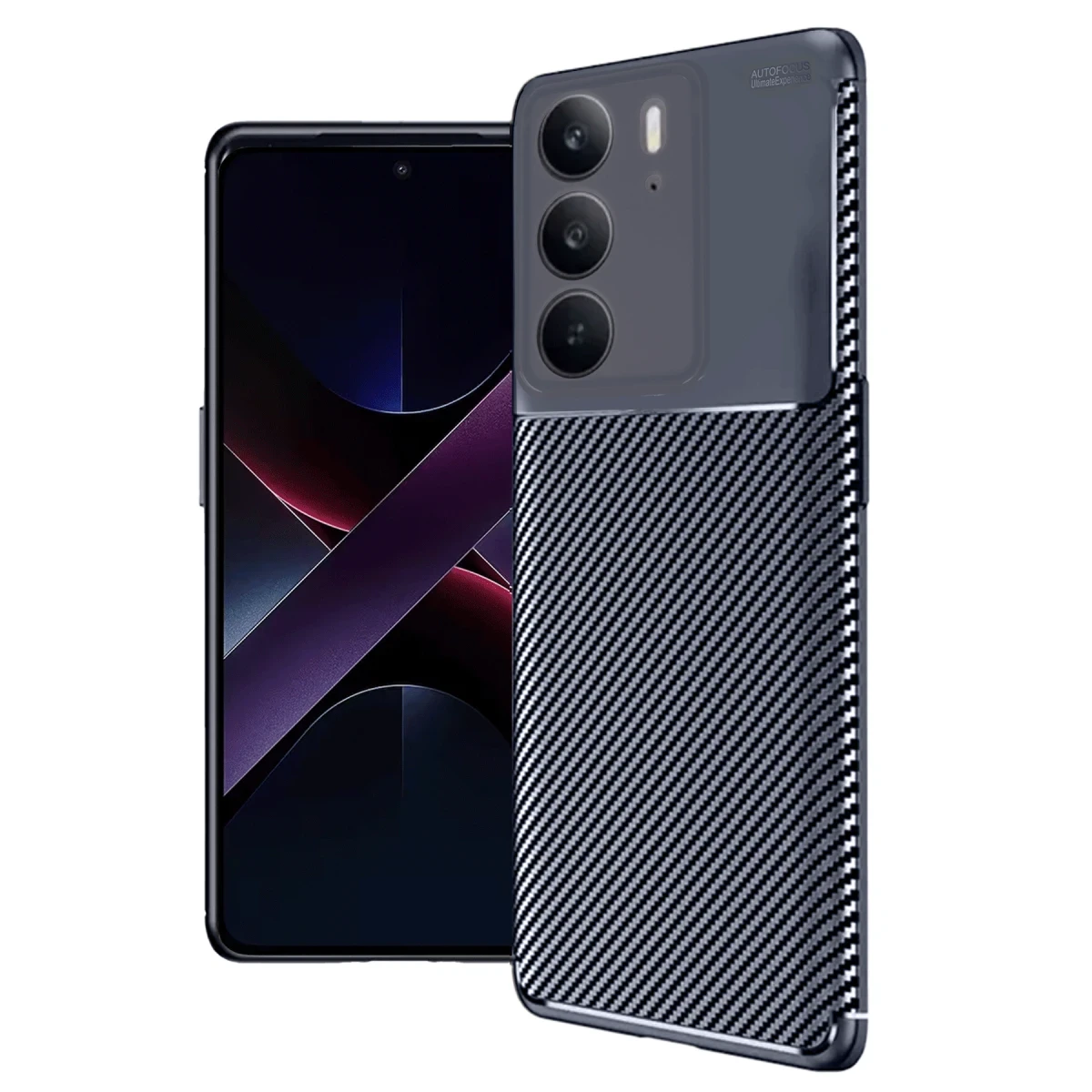 Realme C75 4G Auto Focus Karbon Kapak - Lacivert