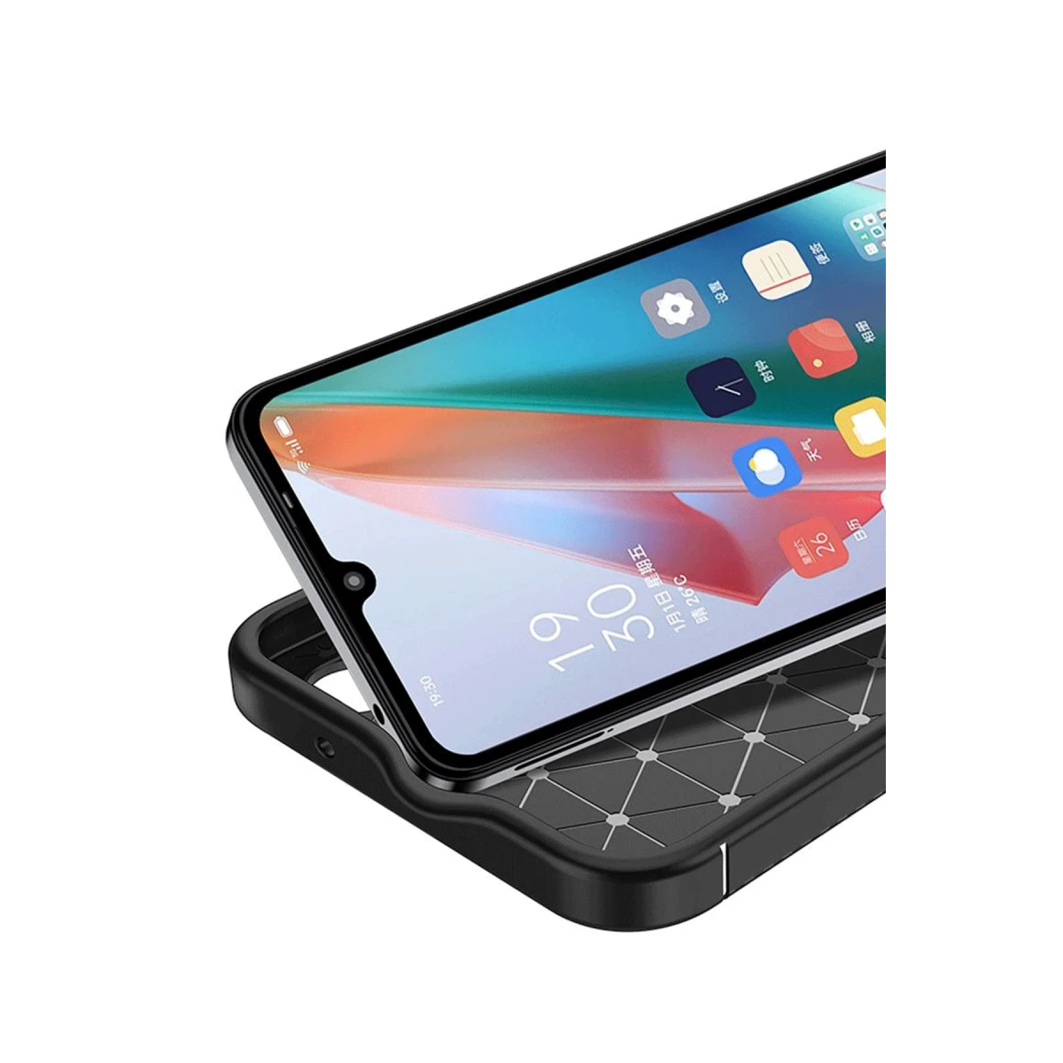 Realme C75 4G Auto Focus Karbon Kapak - Siyah