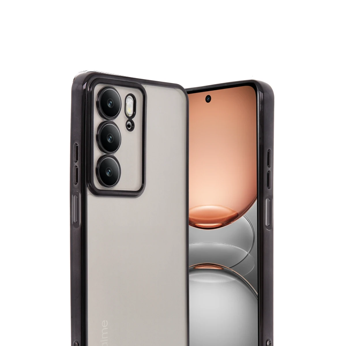 Realme C75 4G Kılıf Razer Lensli Silikon - Siyah