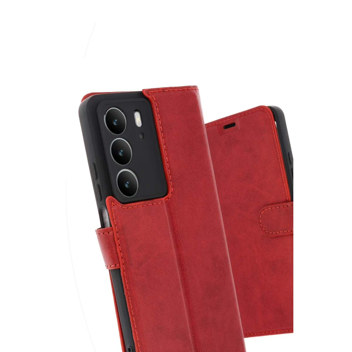 Realme C75 4G Trend S Plus Kapaklı Kılıf - Kırmızı