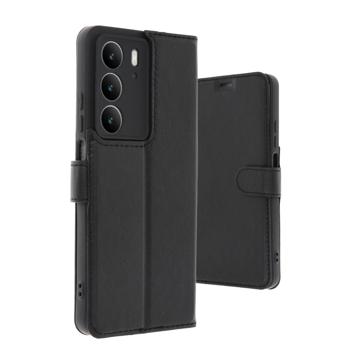 Realme C75 4G Trend S Plus Kapaklı Kılıf - Siyah