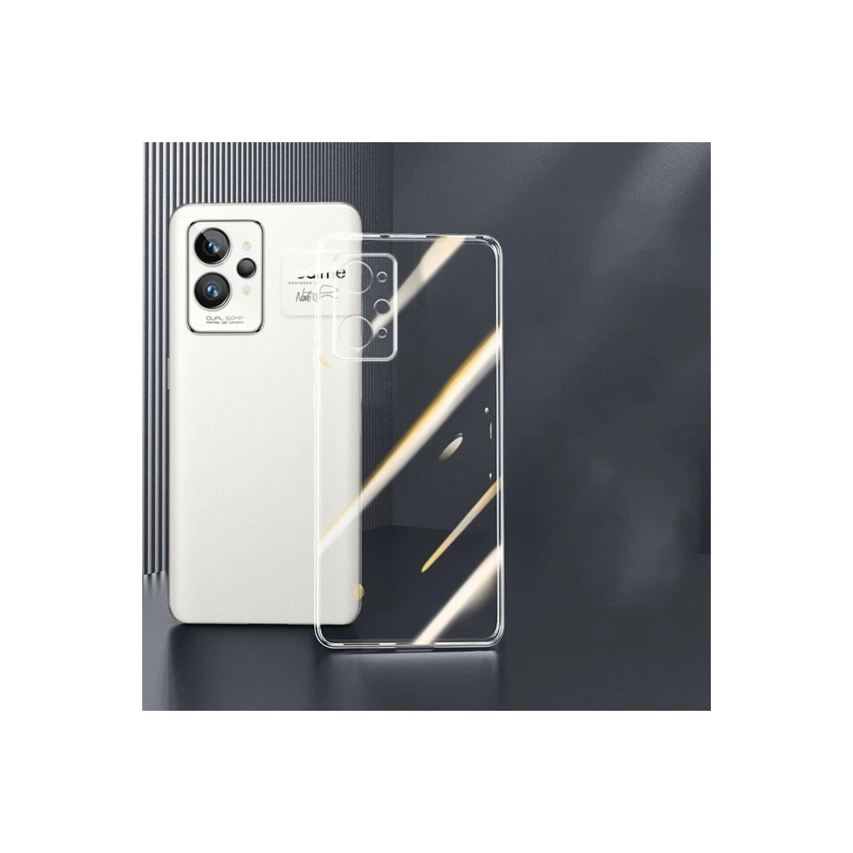 Realme GT2 5G Kılıf Lüx Şeffaf Silikon