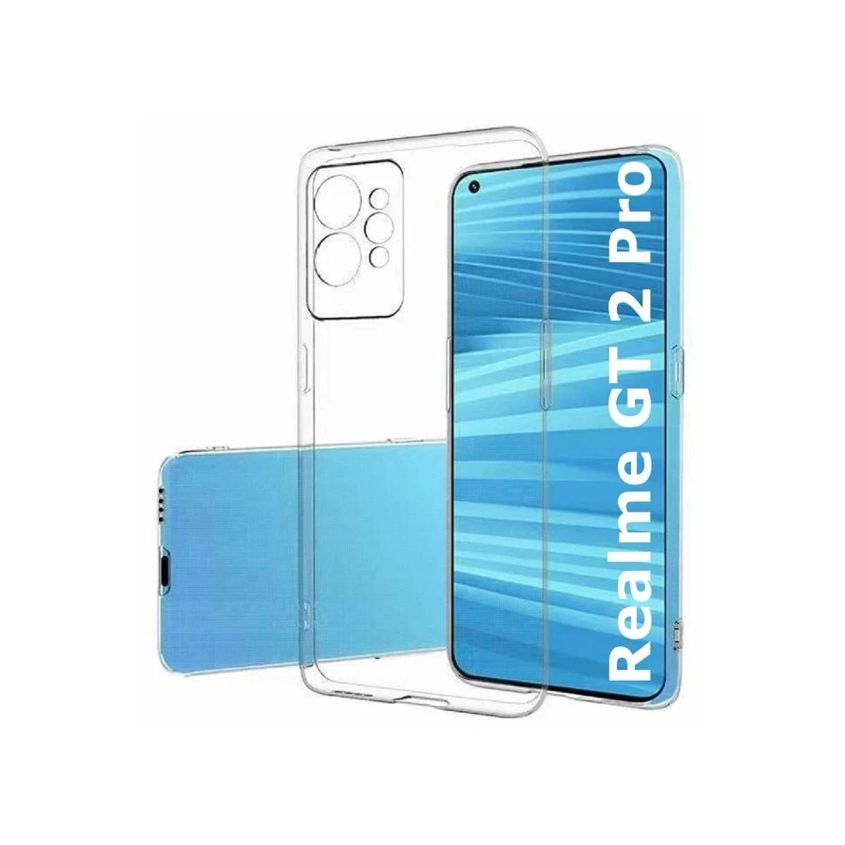 Realme GT2 Pro 5G Kılıf Lüx Şeffaf Silikon