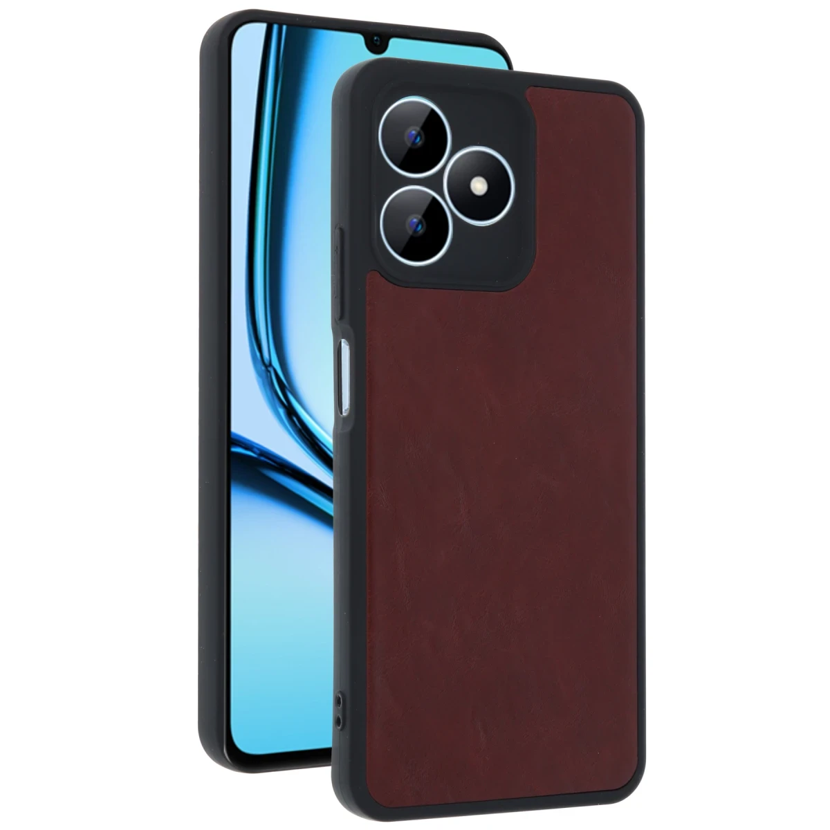 Realme Note 50 4G Kılıf Aras Deri Kapak - Bordo