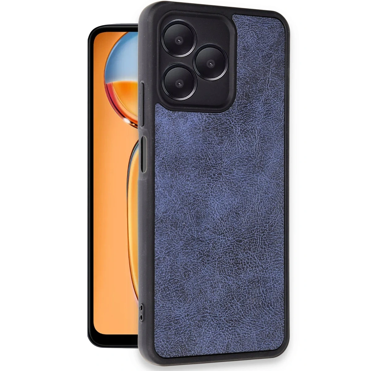 Realme Note 50 4G Kılıf Aras Deri Kapak - Lacivert