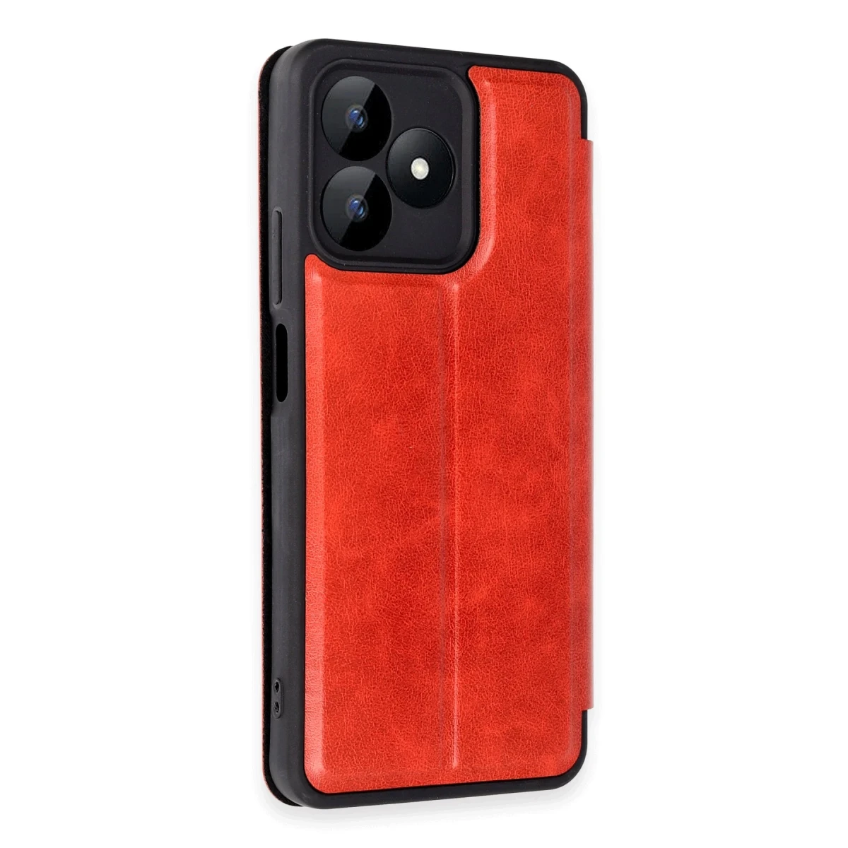 Realme Note 50 4G Kılıf Flip Cover - Kırmızı