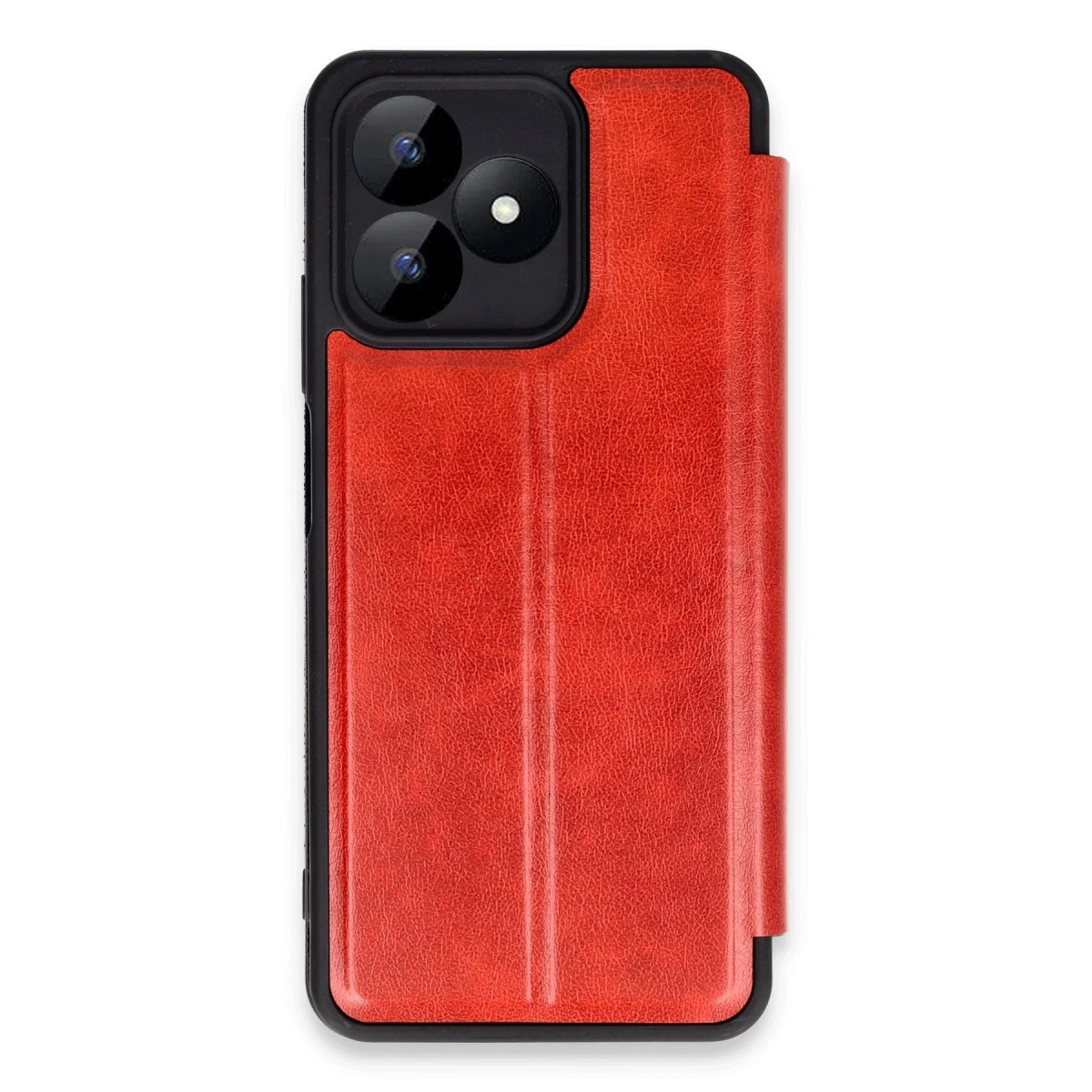 Realme Note 50 4G Kılıf Flip Cover - Kırmızı