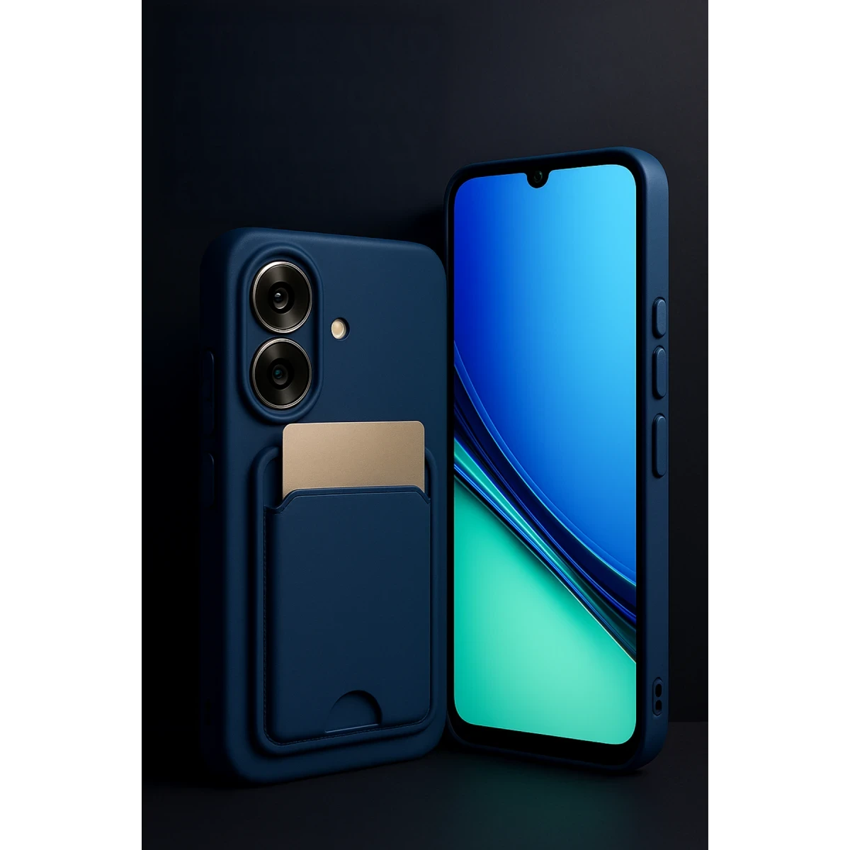 Realme Note 60 Kelvin Kartvizitli Silikon - Açık Mavi