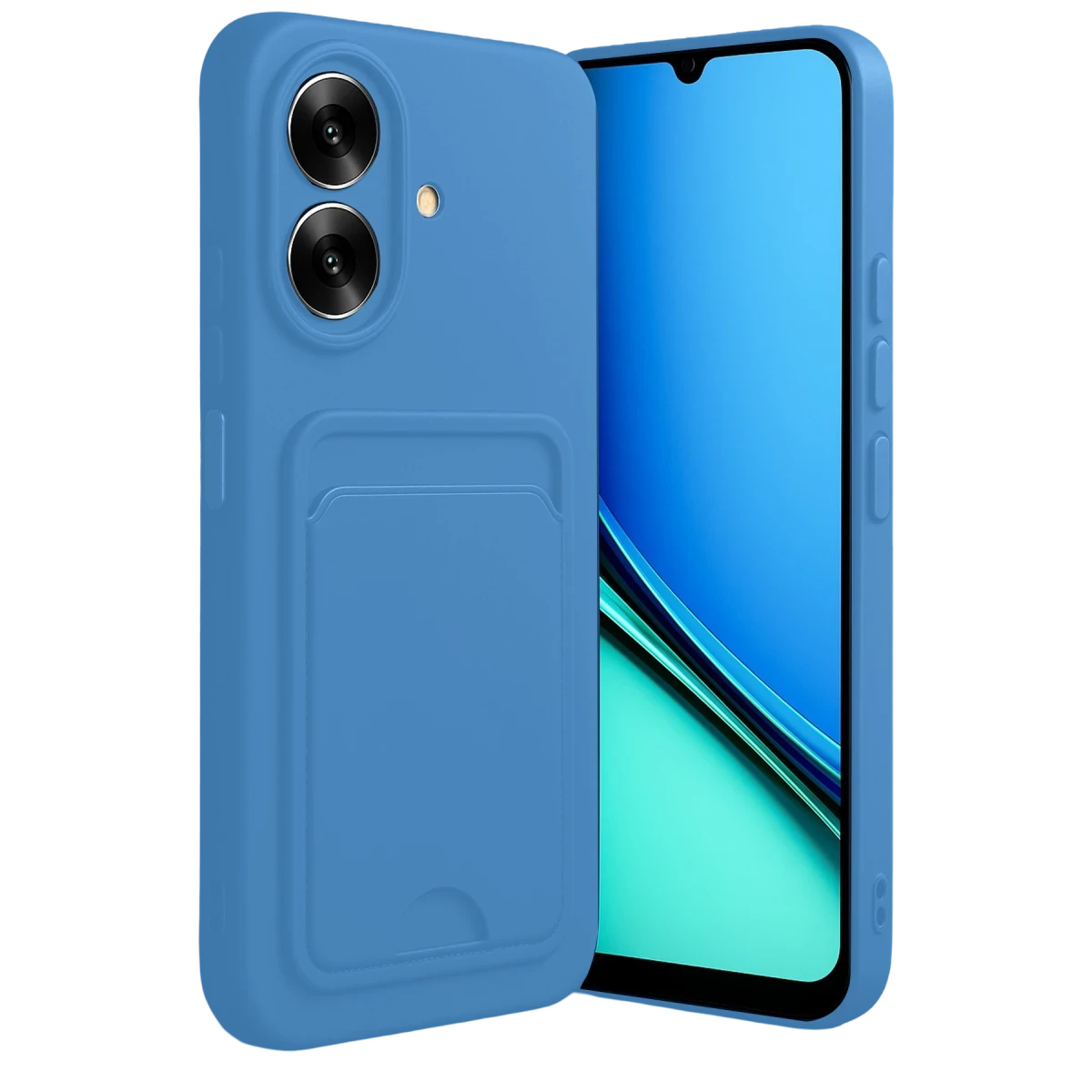 Realme Note 60 Kelvin Kartvizitli Silikon - Açık Mavi