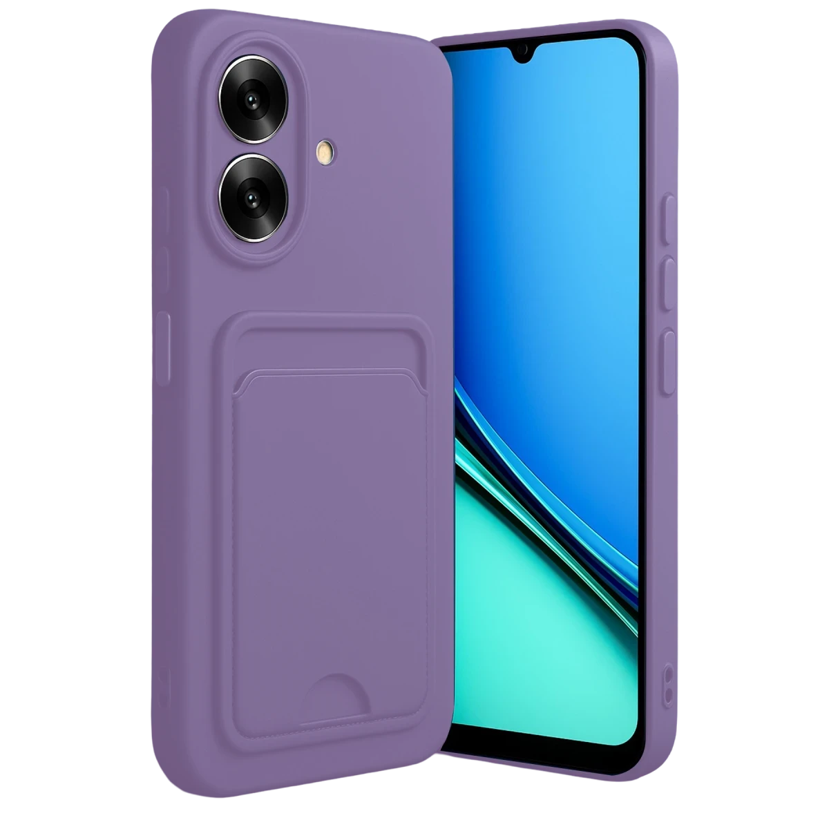 Realme Note 60 Kelvin Kartvizitli Silikon - Lila