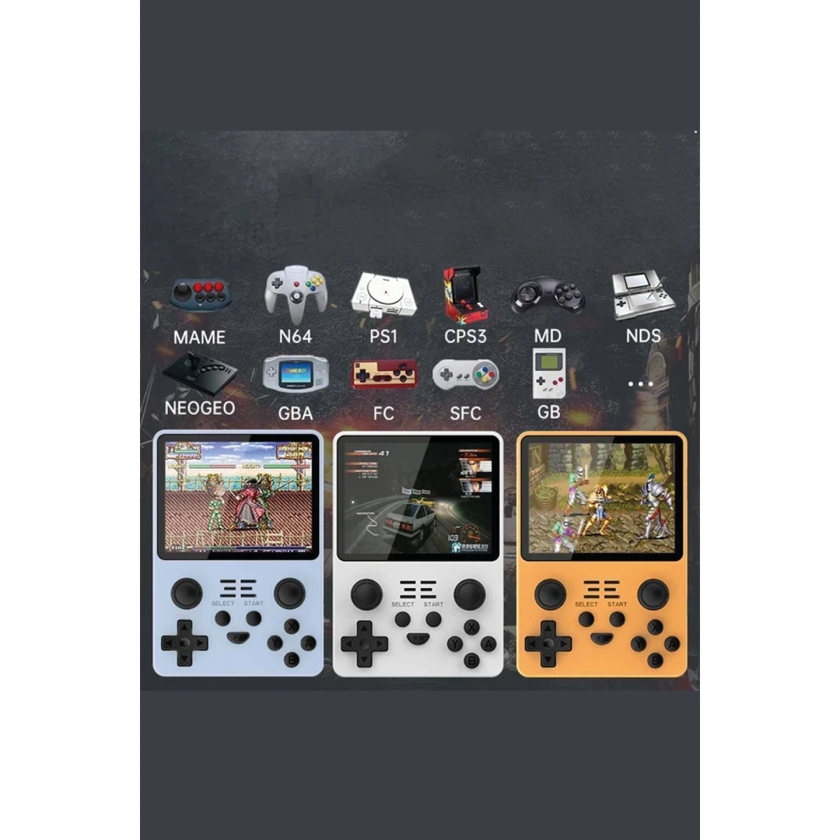 POWKIDDY RGB20S 64GB Retro Gamepad - Beyaz