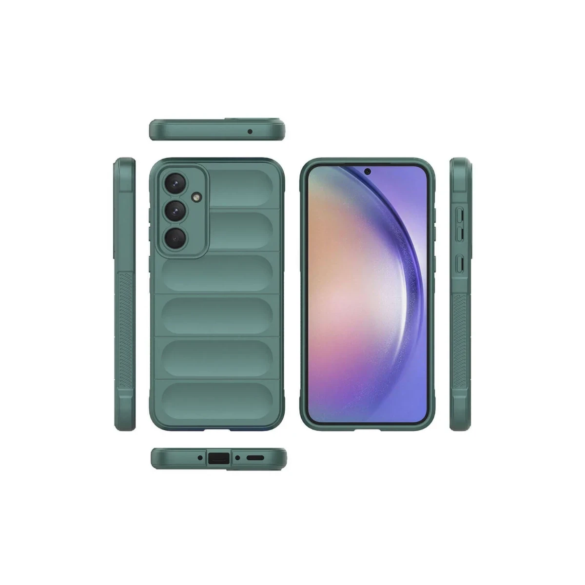 Samsung Galaxy A26 Kılıf Optimum Silikon - Koyu Yeşil