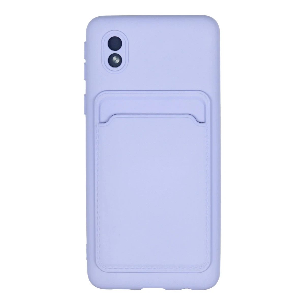 Samsung Galaxy A01 Core Kılıf Kelvin Kartvizitli Silikon - Lila