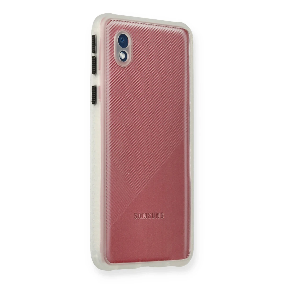 Samsung Galaxy A01 Core Kılıf Miami Şeffaf Silikon - Şeffaf