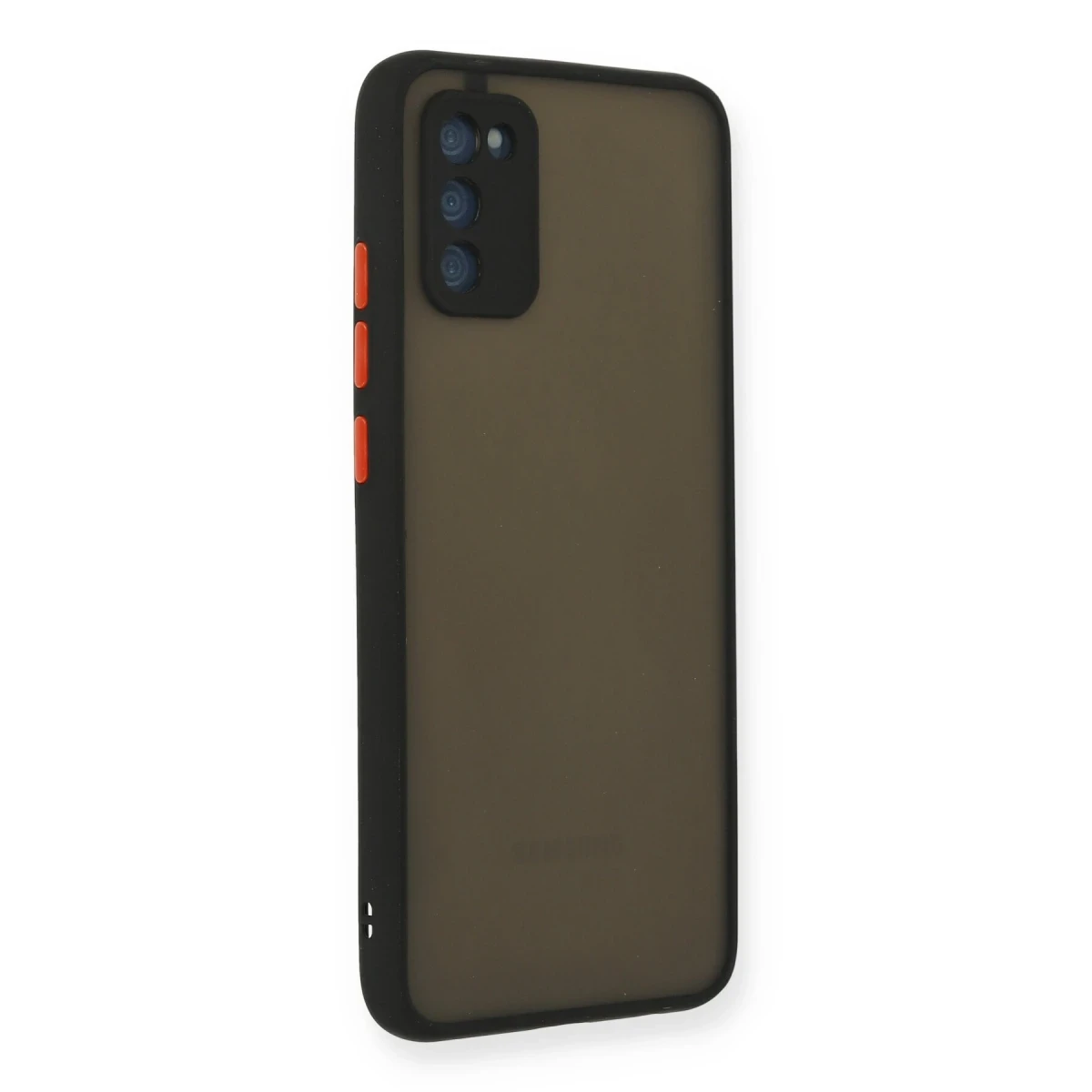 Samsung Galaxy A02S Kılıf Montreal Silikon Kapak - Siyah