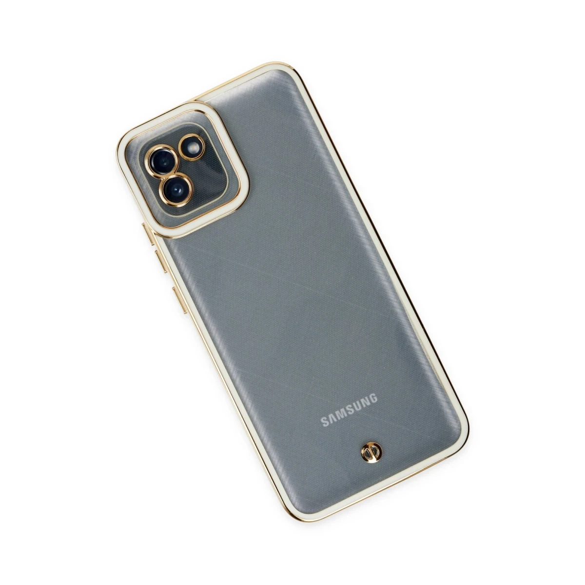 Samsung Galaxy A03 Kılıf Liva Lens Silikon - Beyaz