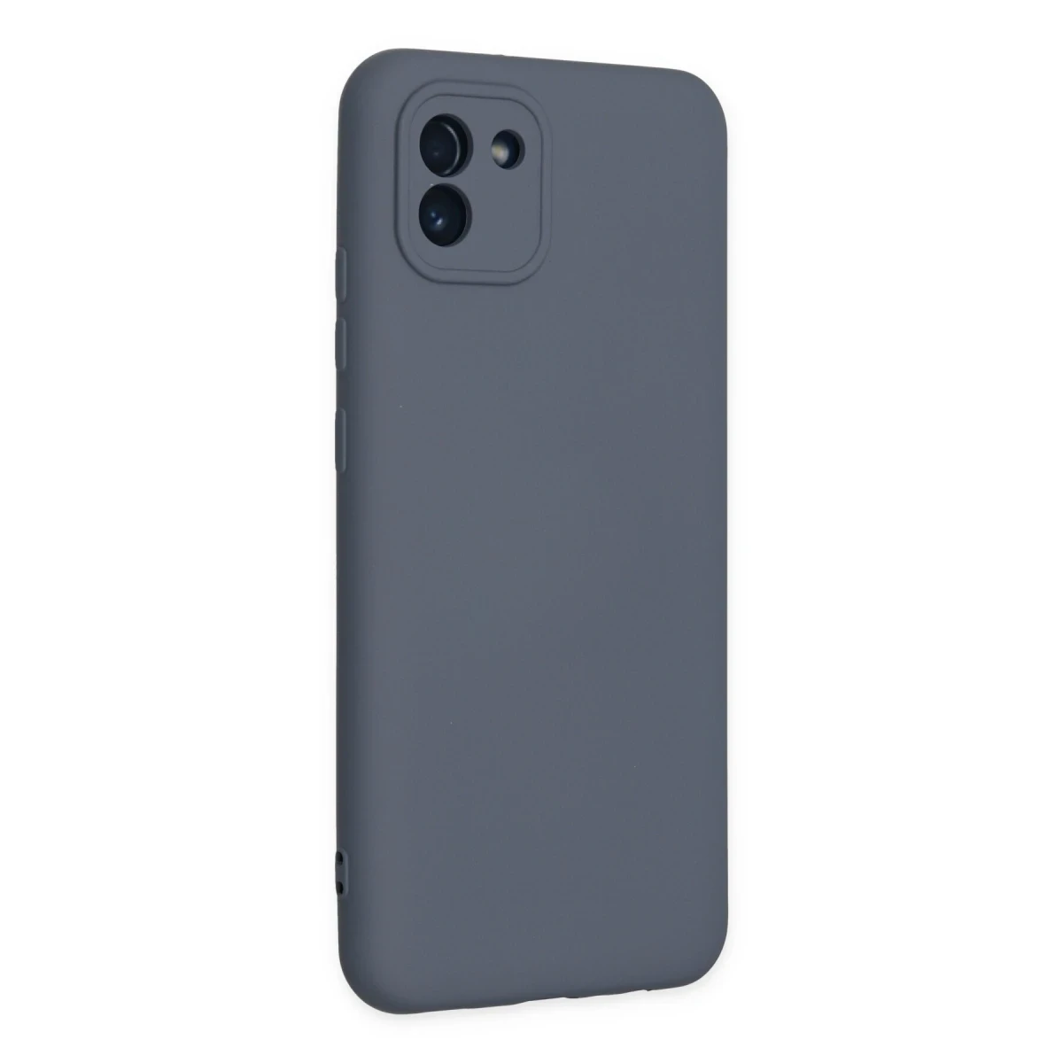 Samsung Galaxy A03 Kılıf Nano içi Kadife Silikon - Gri