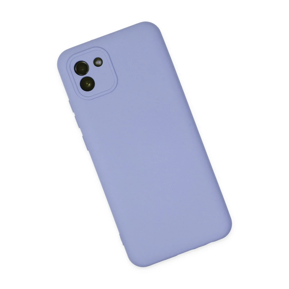Samsung Galaxy A03 Kılıf Nano içi Kadife Silikon - Lila