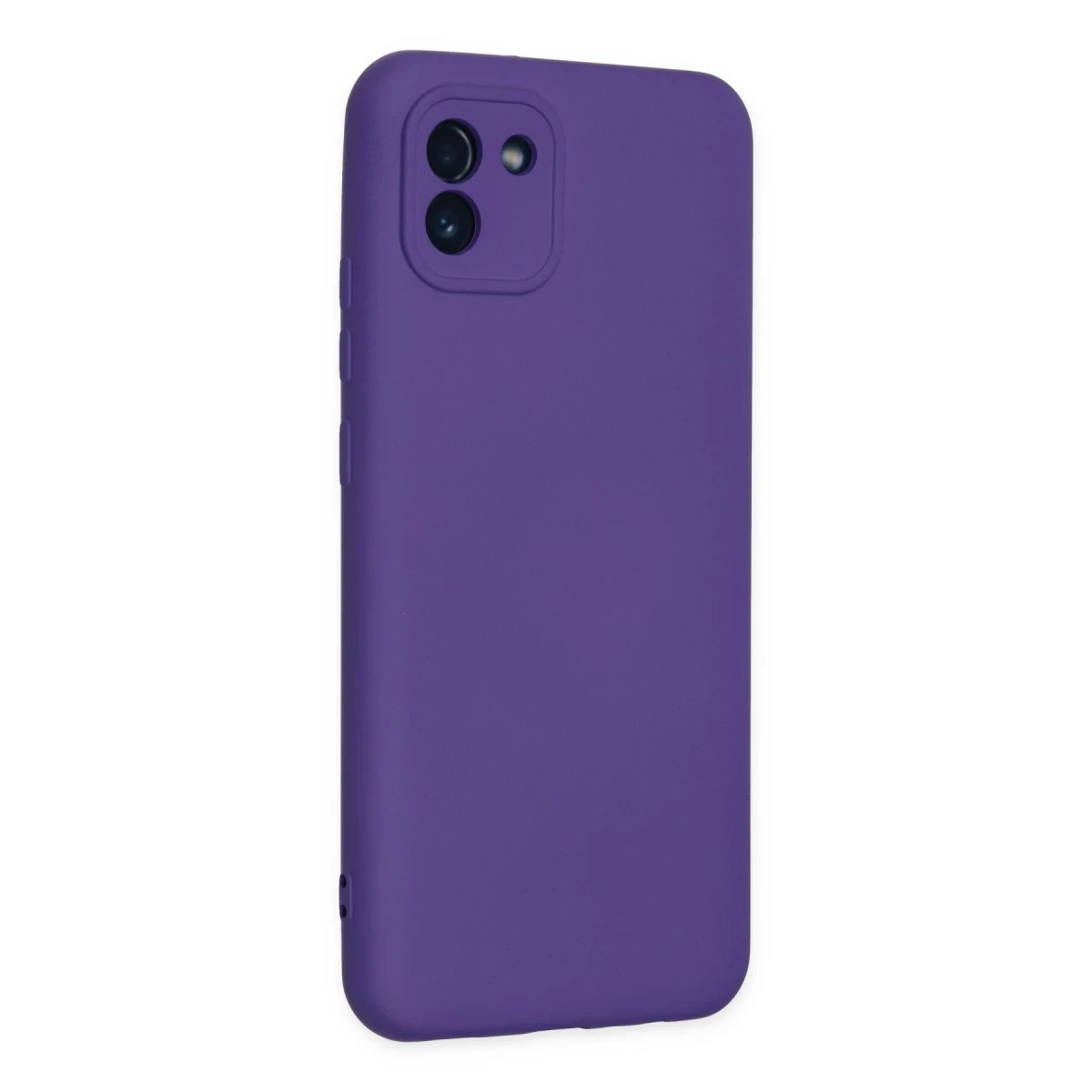 Samsung Galaxy A03 Kılıf Nano içi Kadife Silikon - Mor