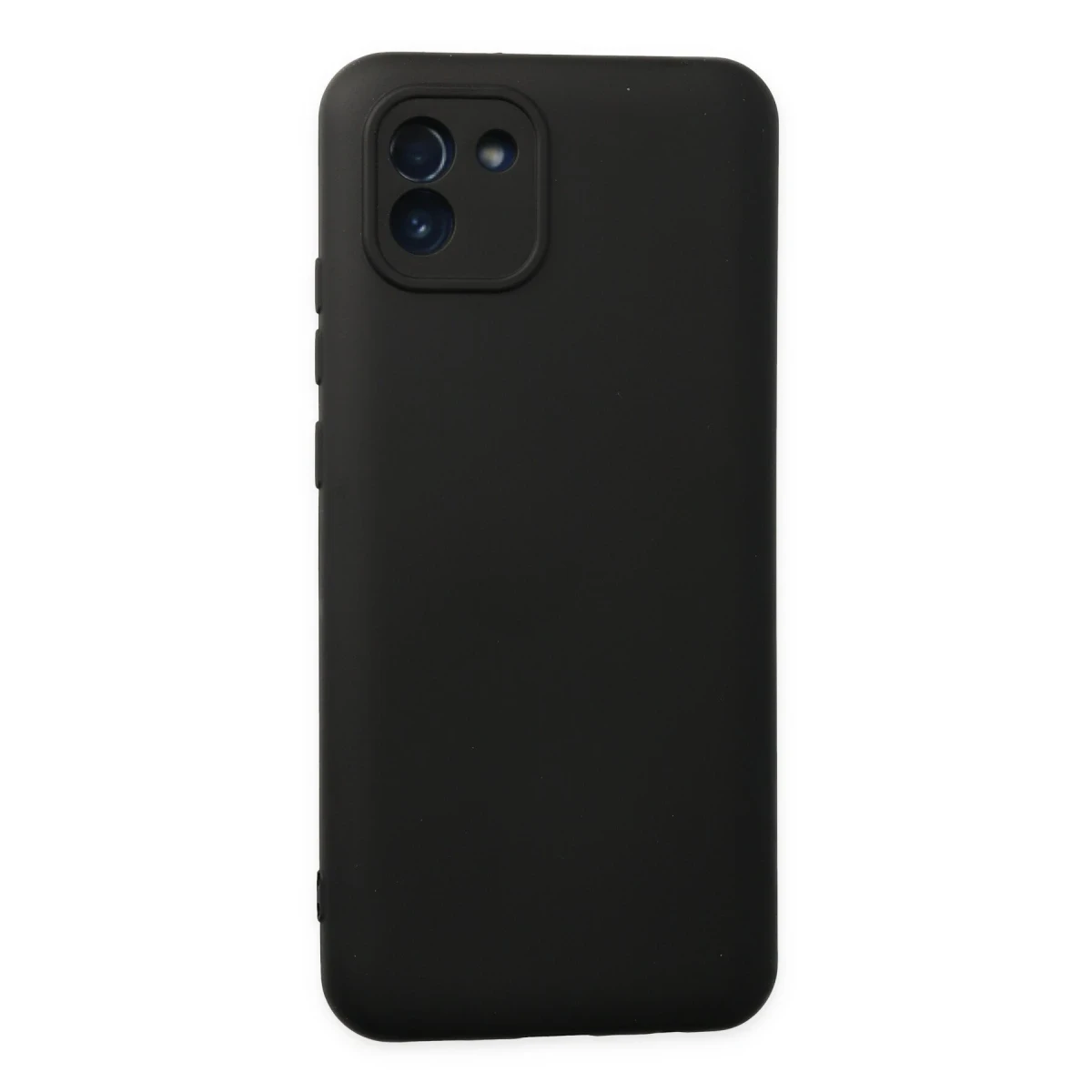 Samsung Galaxy A03 Kılıf Nano içi Kadife Silikon - Siyah