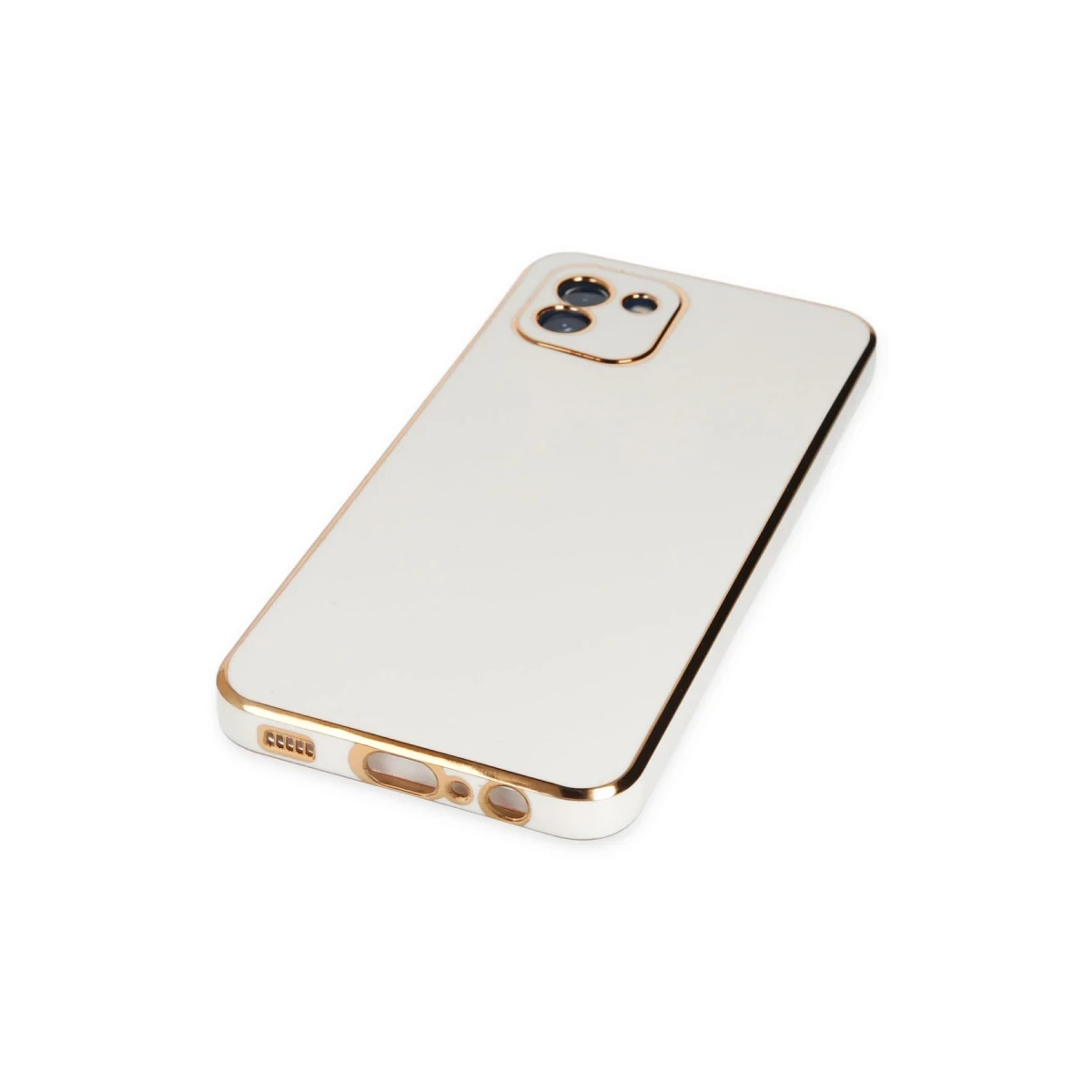 Samsung Galaxy A03 Kılıf Volet Silikon - Beyaz