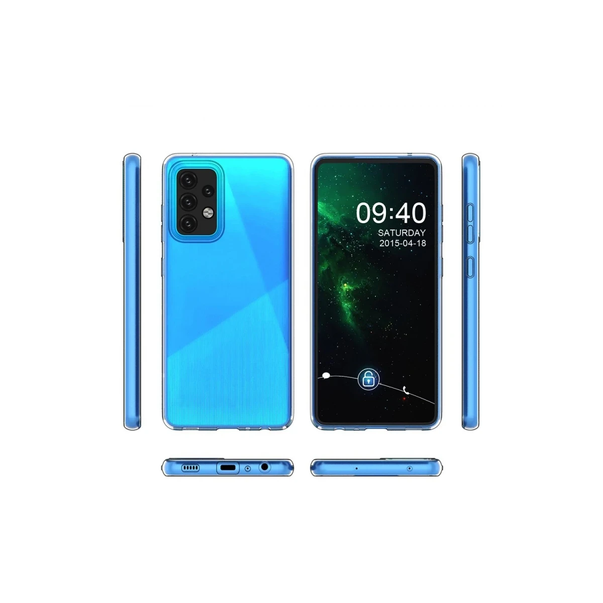 Samsung Galaxy A03S Kılıf Lüx Şeffaf Silikon