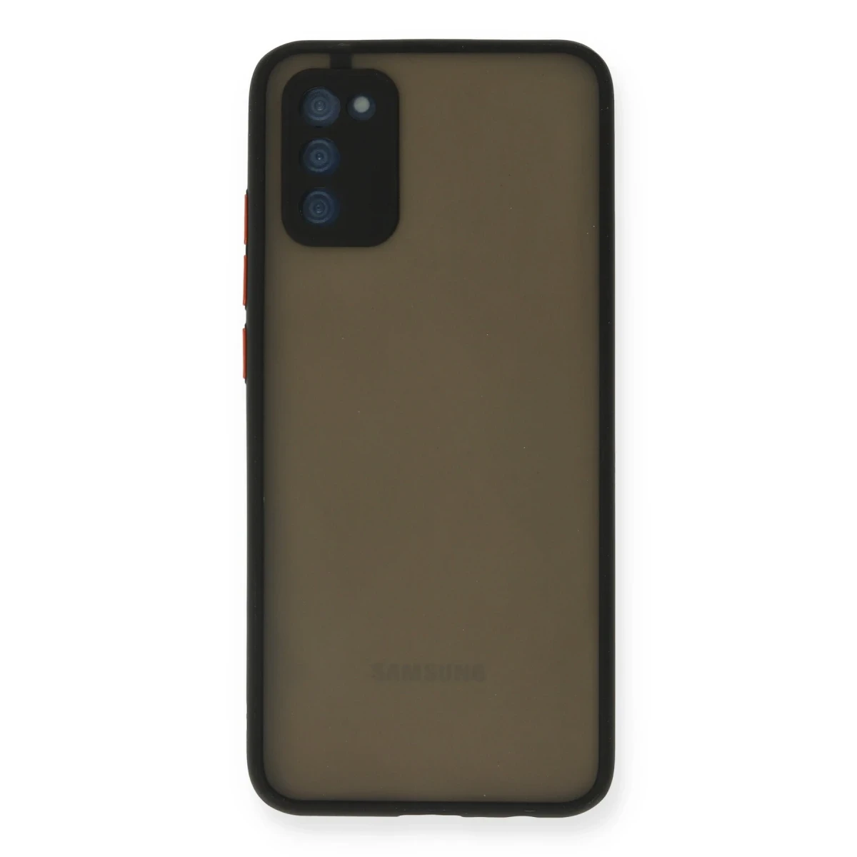 Samsung Galaxy A03S Kılıf Montreal Silikon Kapak - Siyah