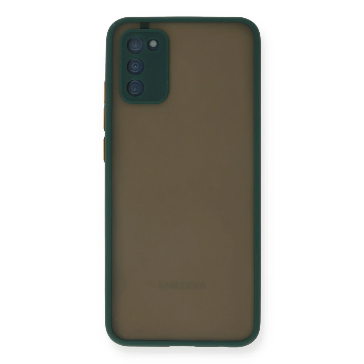 Samsung Galaxy A03S Kılıf Montreal Silikon Kapak - Yeşil