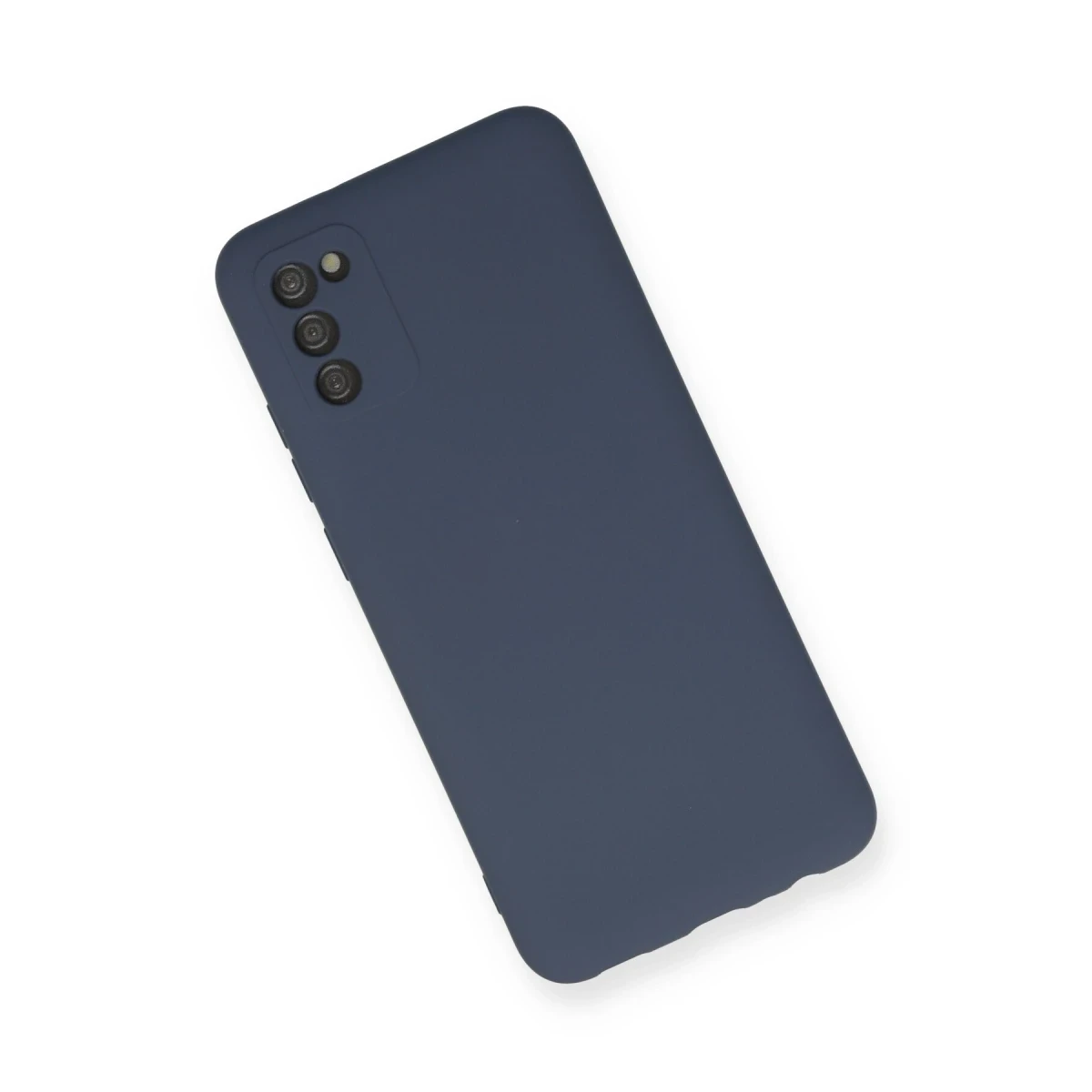 Samsung Galaxy A03S Kılıf Nano içi Kadife Silikon - Gri