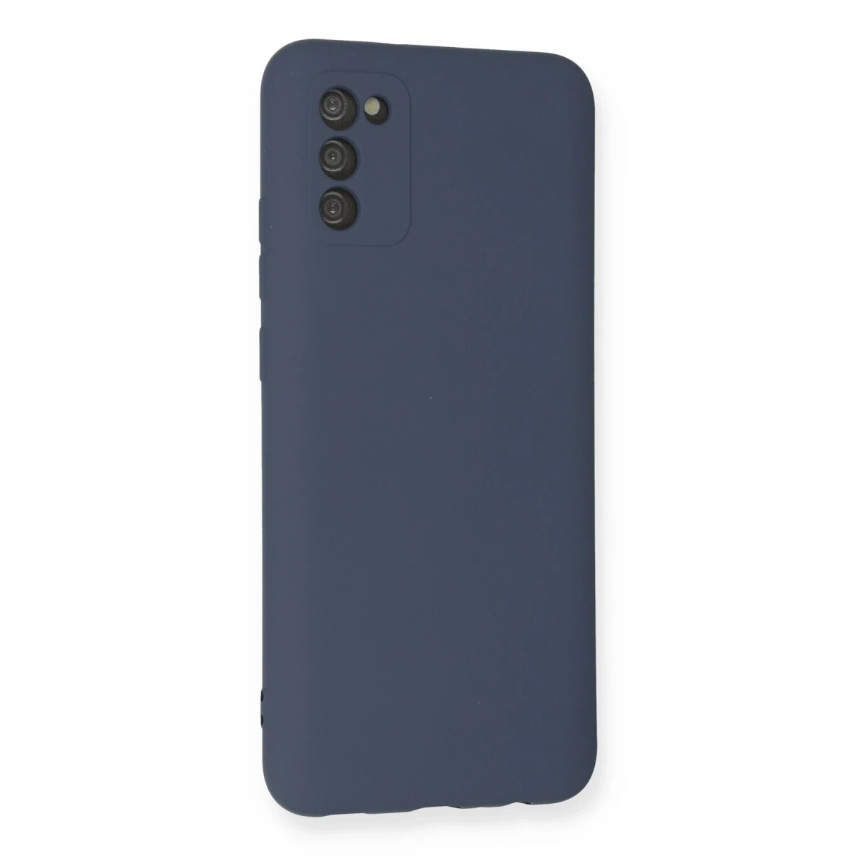 Samsung Galaxy A03S Kılıf Nano içi Kadife Silikon - Gri