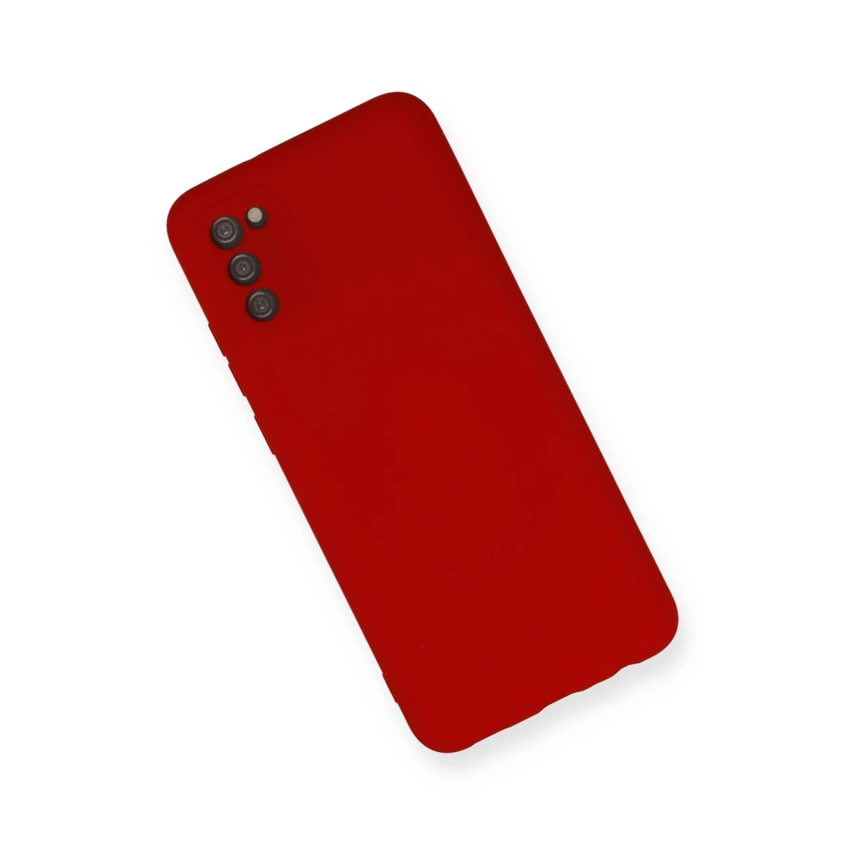 Samsung Galaxy A03S Kılıf Nano içi Kadife Silikon - Kırmızı