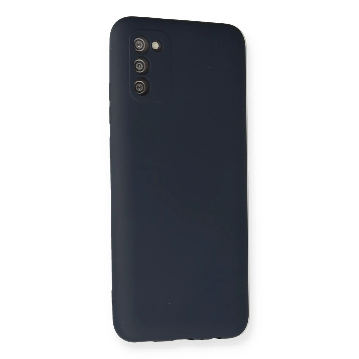 Samsung Galaxy A03S Kılıf Nano içi Kadife Silikon - Lacivert