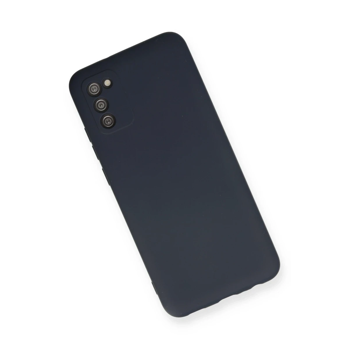 Samsung Galaxy A03S Kılıf Nano içi Kadife Silikon - Lacivert