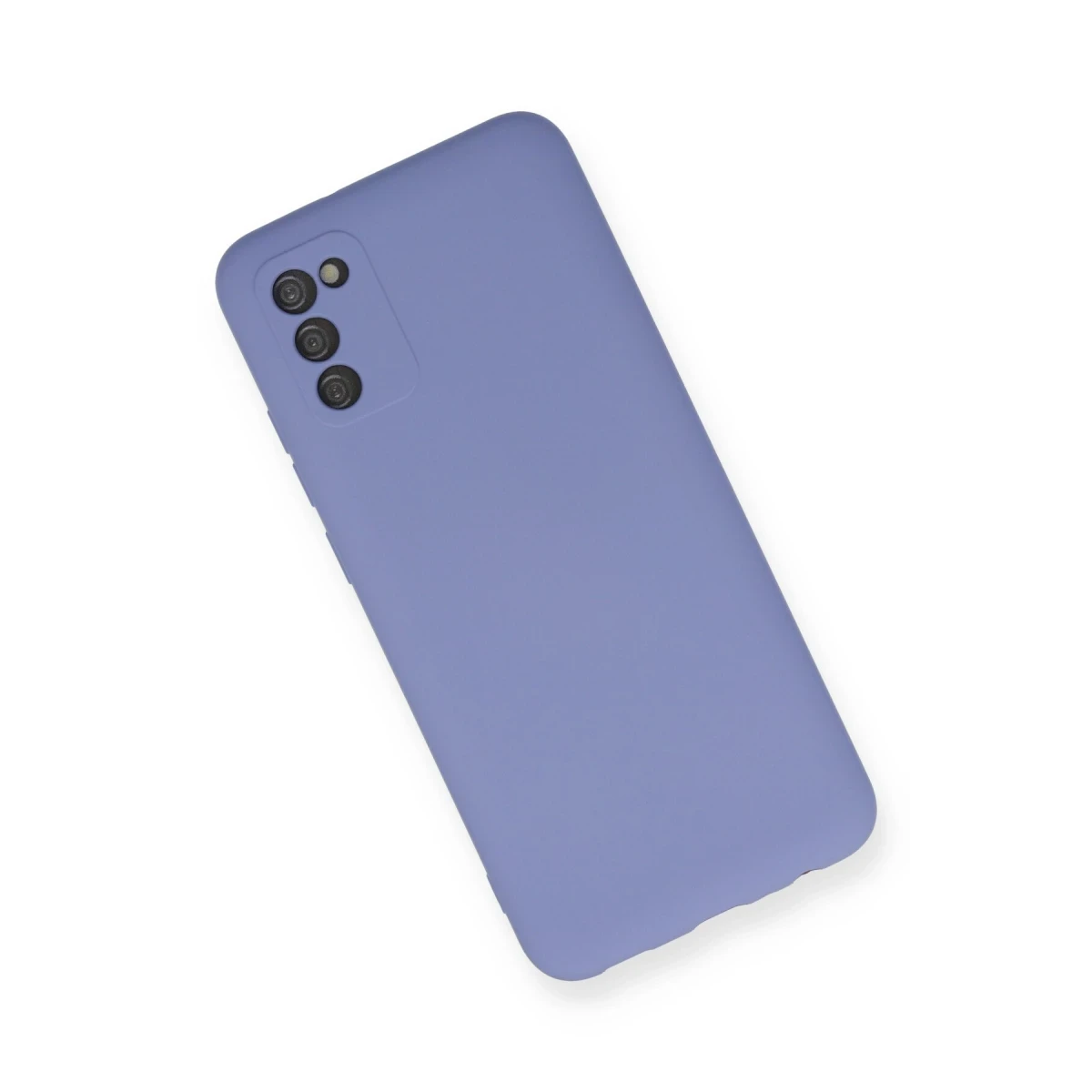 Samsung Galaxy A03S Kılıf Nano içi Kadife Silikon - Lila