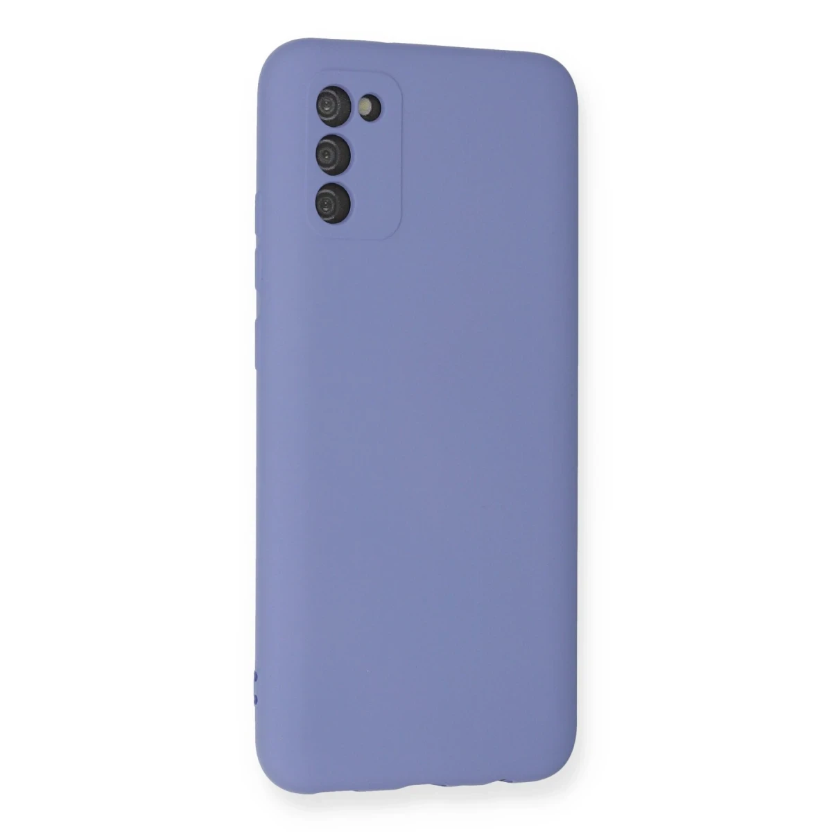 Samsung Galaxy A03S Kılıf Nano içi Kadife Silikon - Lila