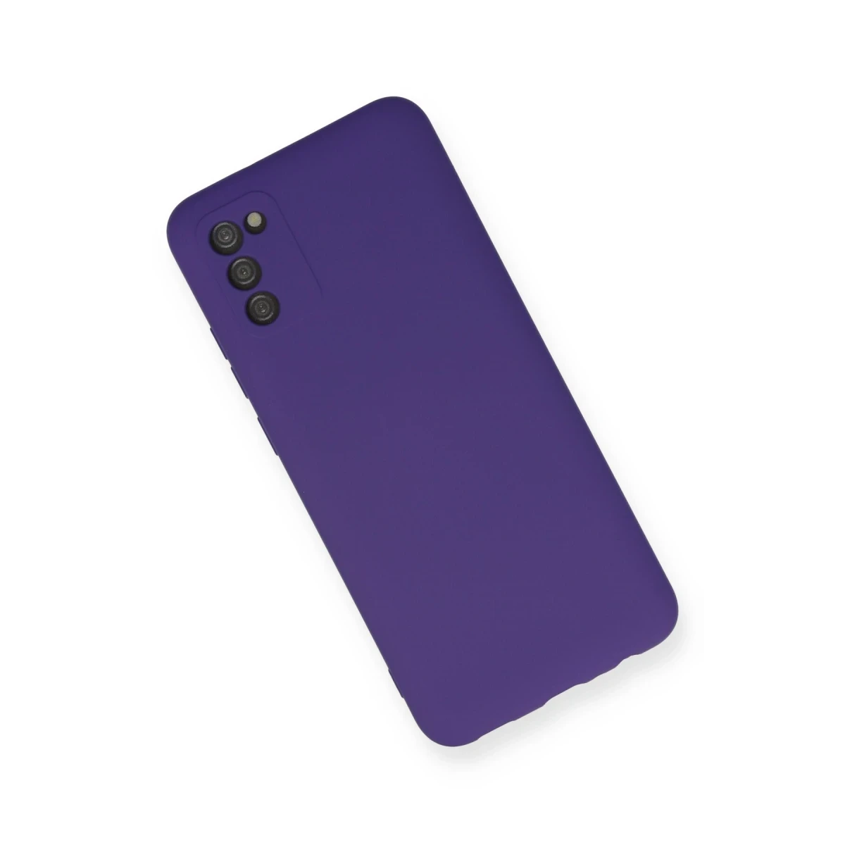 Samsung Galaxy A03S Kılıf Nano içi Kadife Silikon - Mor