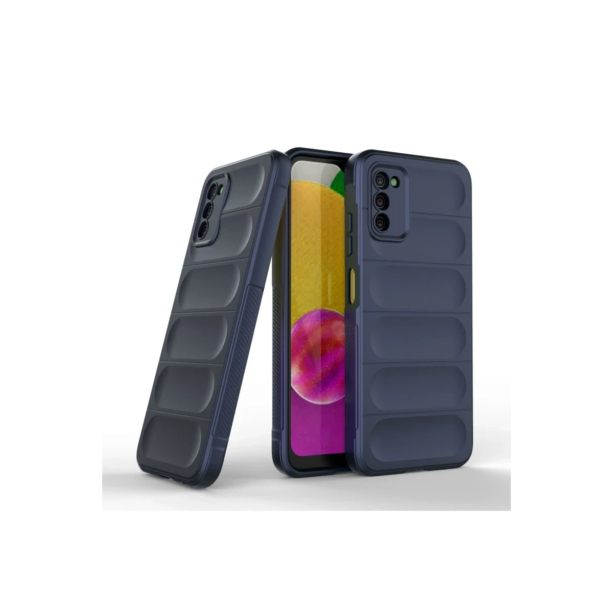 Samsung Galaxy A03S Kılıf Optimum Silikon - Lacivert