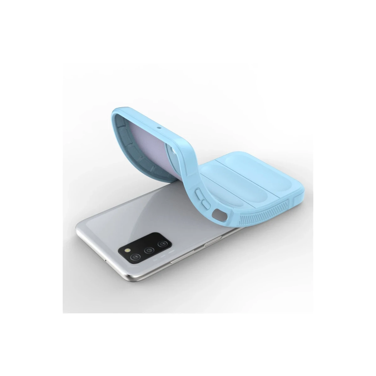 Samsung Galaxy A03S Kılıf Optimum Silikon - Sky Blue