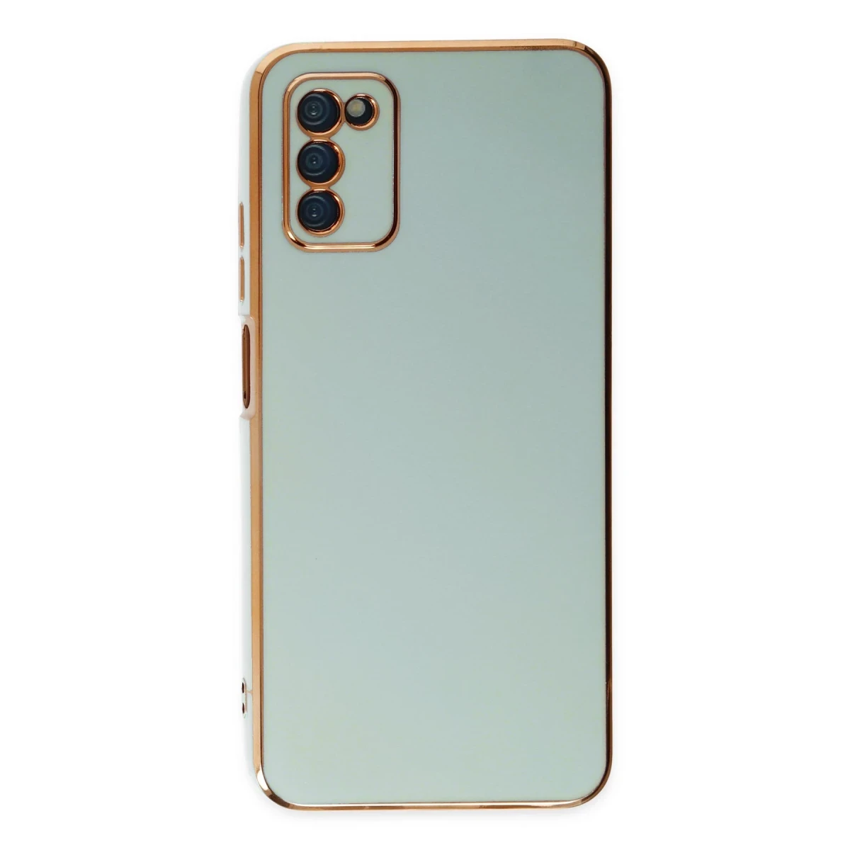 Samsung Galaxy A03S Kılıf Volet Silikon - Açık Yeşil