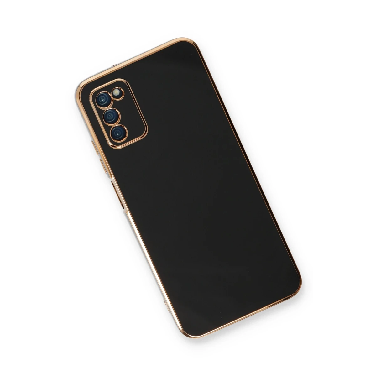 Samsung Galaxy A03S Kılıf Volet Silikon - Siyah