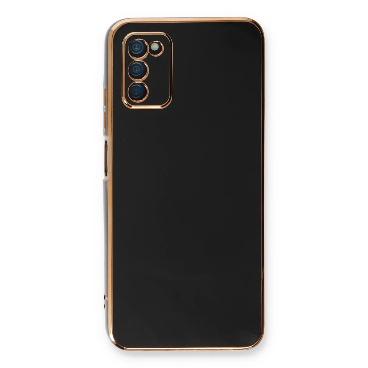 Samsung Galaxy A03S Kılıf Volet Silikon - Siyah