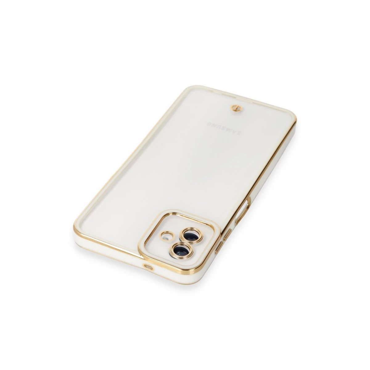 Samsung Galaxy A04 Kılıf Liva Lens Silikon - Beyaz