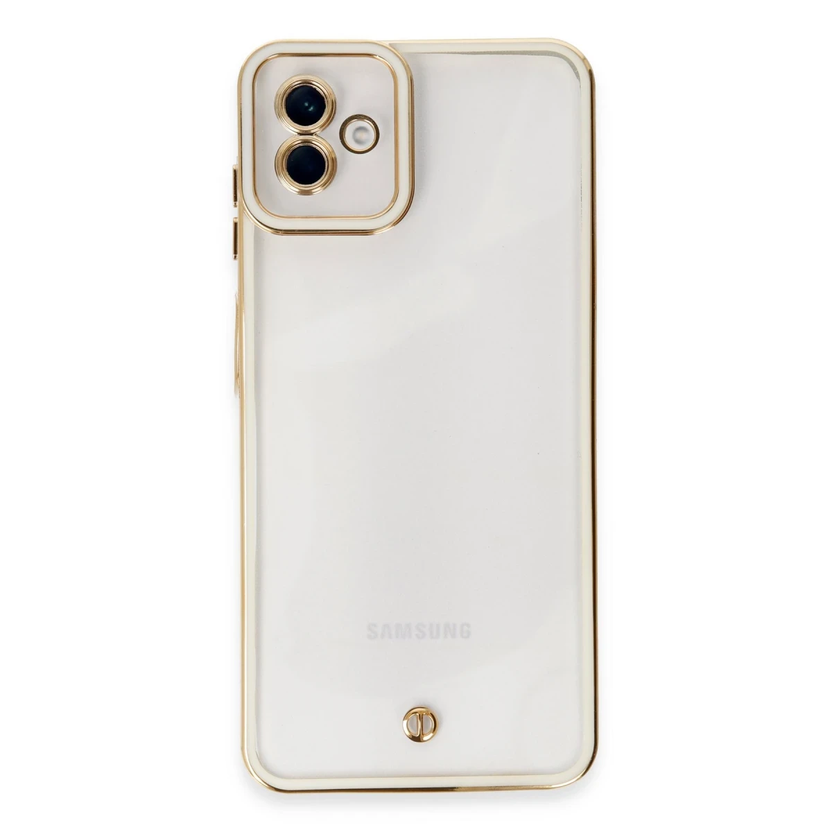 Samsung Galaxy A04 Kılıf Liva Lens Silikon - Beyaz